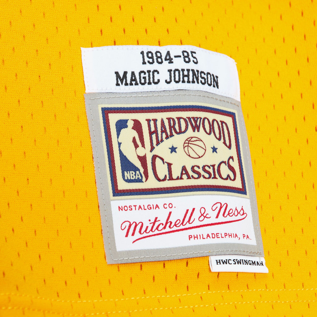 Los Angeles Lakers Mitchell & Ness Big Face 7.0 Swingman Jersey Magic Johnson 1984