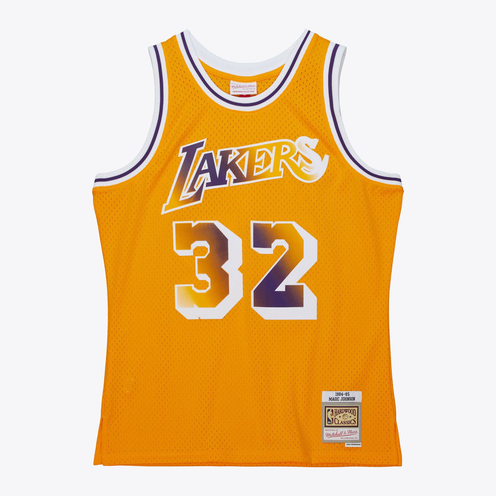 Los Angeles Lakers Mitchell & Ness Big Face 7.0 Swingman Jersey Magic Johnson 1984