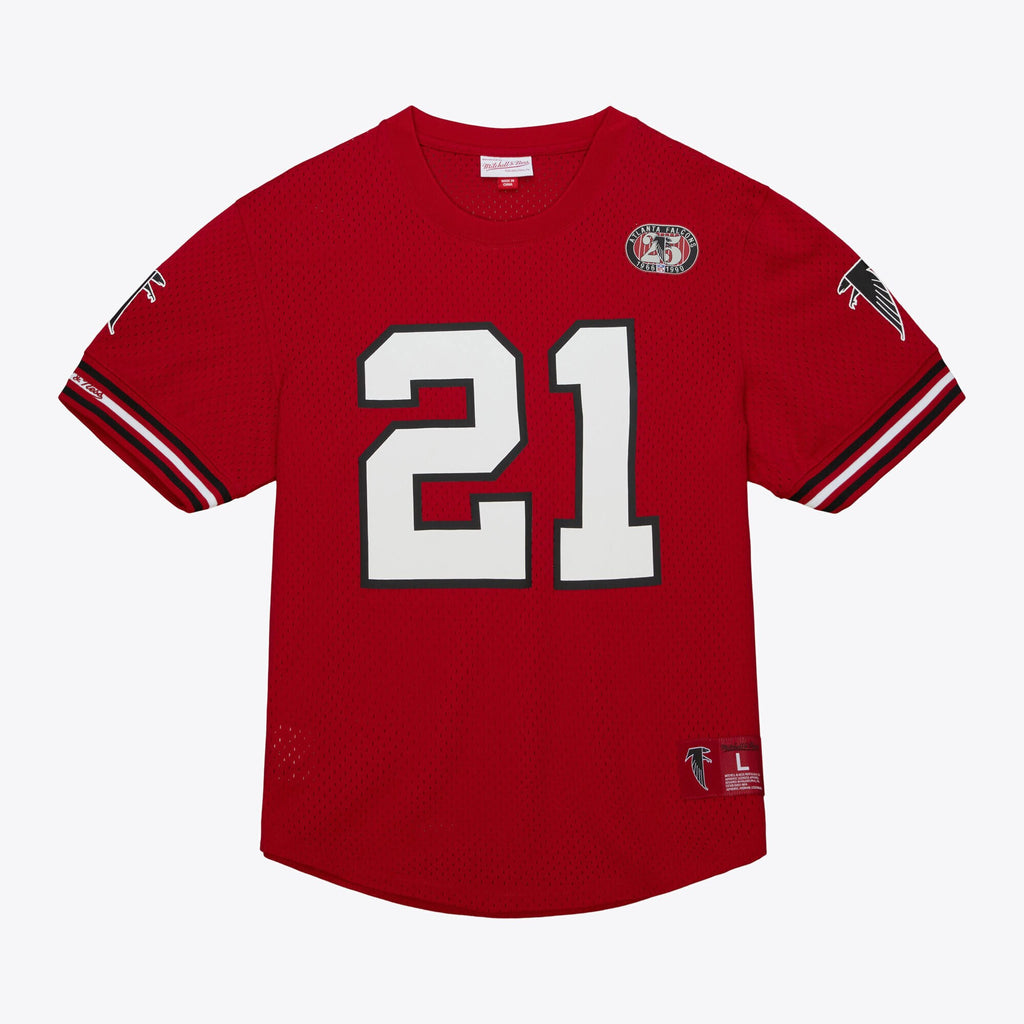 Atlanta Falcons Mitchell & Ness Name & Number Mesh Crewneck - Mens - Deion Sanders