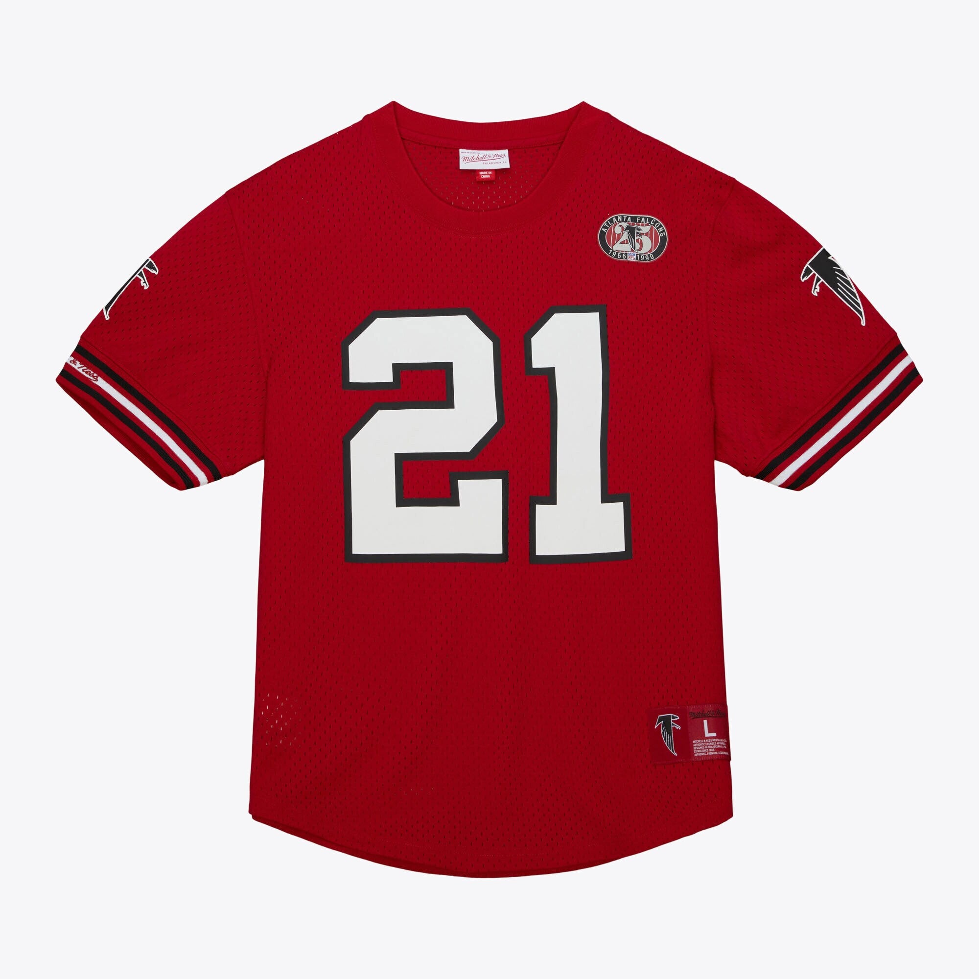 Atlanta Falcons Mitchell & Ness Name & Number Mesh Crewneck - Mens - Deion Sanders
