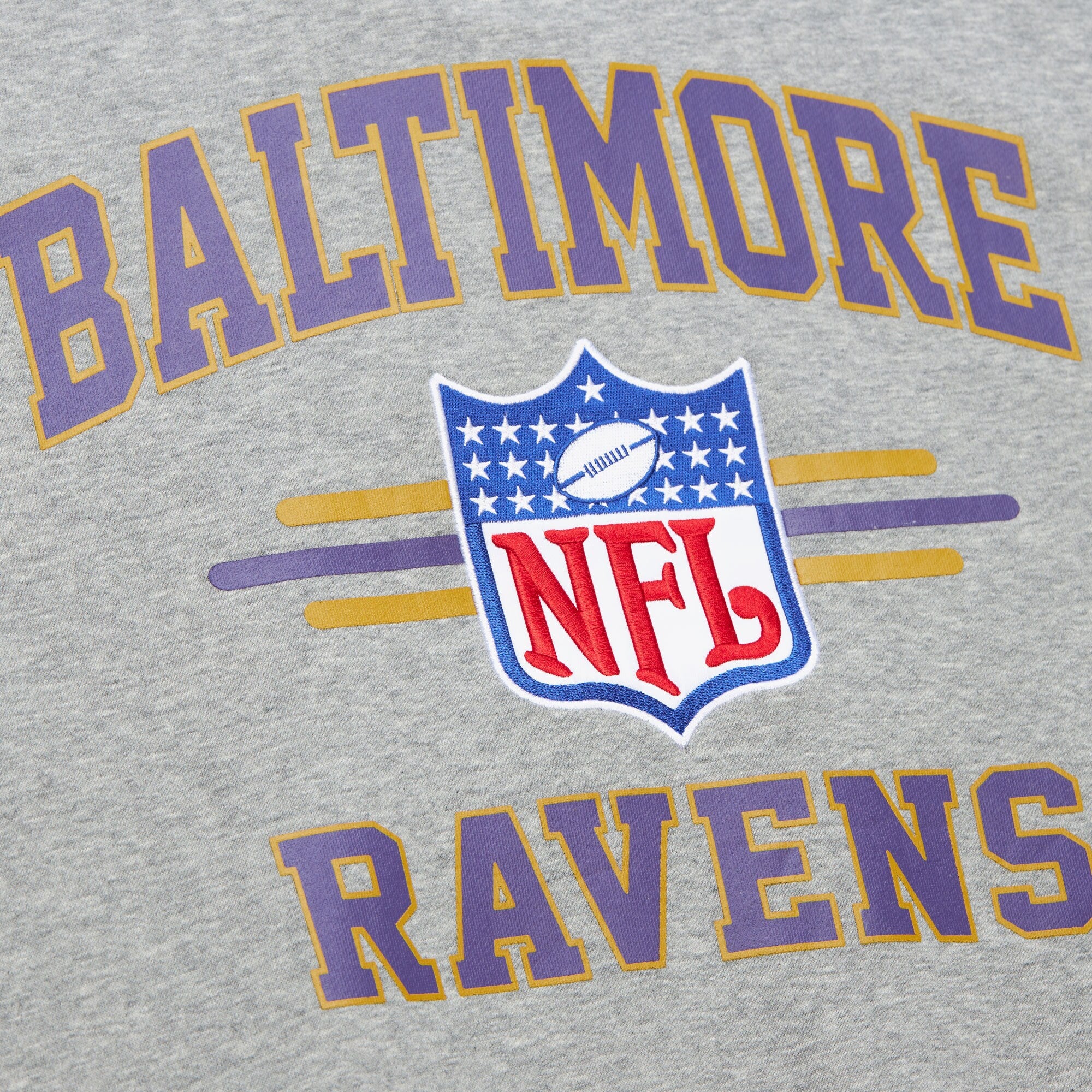 Baltimore Ravens Mitchell & Ness All Over Crew 4.0 Vintage Logo