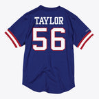New York Giants Mitchell & Ness Name & Number Mesh Crewneck Lawrence Taylor